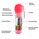 Garrafa de Água Portátil Multifuncional para Pets